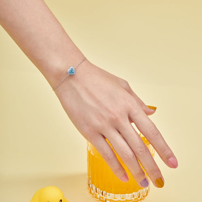 [Love's Uplift]Sparkling Romantic Heart Shape Lover Bracelet