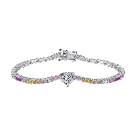 [Love's Uplift]Delicate Romantic Heart Shape Lover Bracelet