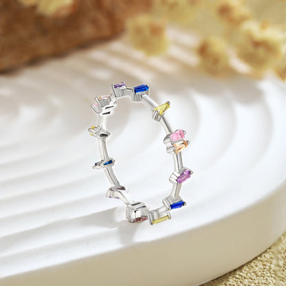 [Love's Uplift]Unique Trapezoid Cut Daily Ring