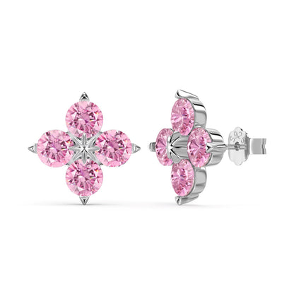 [Love's Uplift]Four-Leaf Clover Eight-Pointed Star Earrings