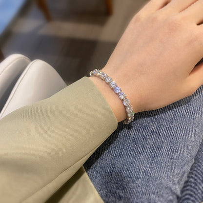 [Love's Uplift]0.75 Carat Dazzling Round Cut Wedding Bracelet