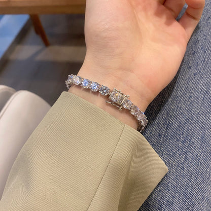 [Love's Uplift]0.75 Carat Dazzling Round Cut Wedding Bracelet