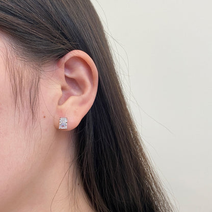 [Love's Uplift]Radiant Luxurious Princess Cut Daily Earrings