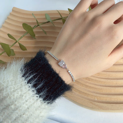 [Love's Uplift]Dazzling Unique Multi Shape Lover Bracelet
