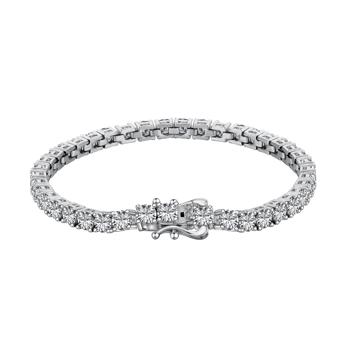 [Love's Uplift]Luxurious Ornate Round Cut Tennis Bracelet