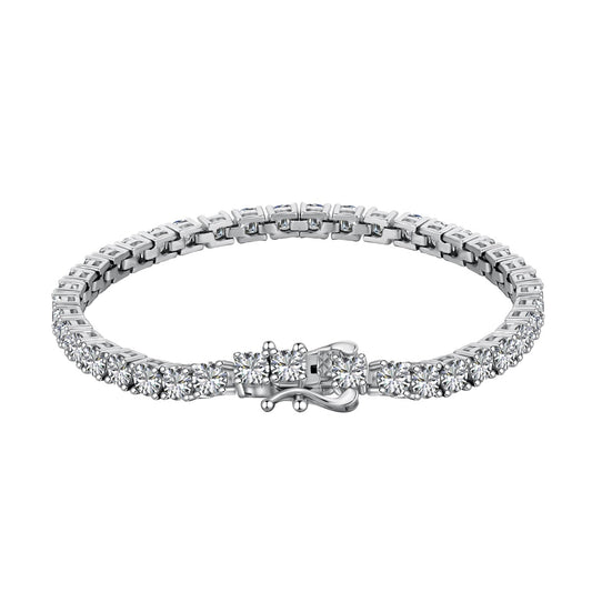 [Love's Uplift]Luxurious Ornate Round Cut Tennis Bracelet