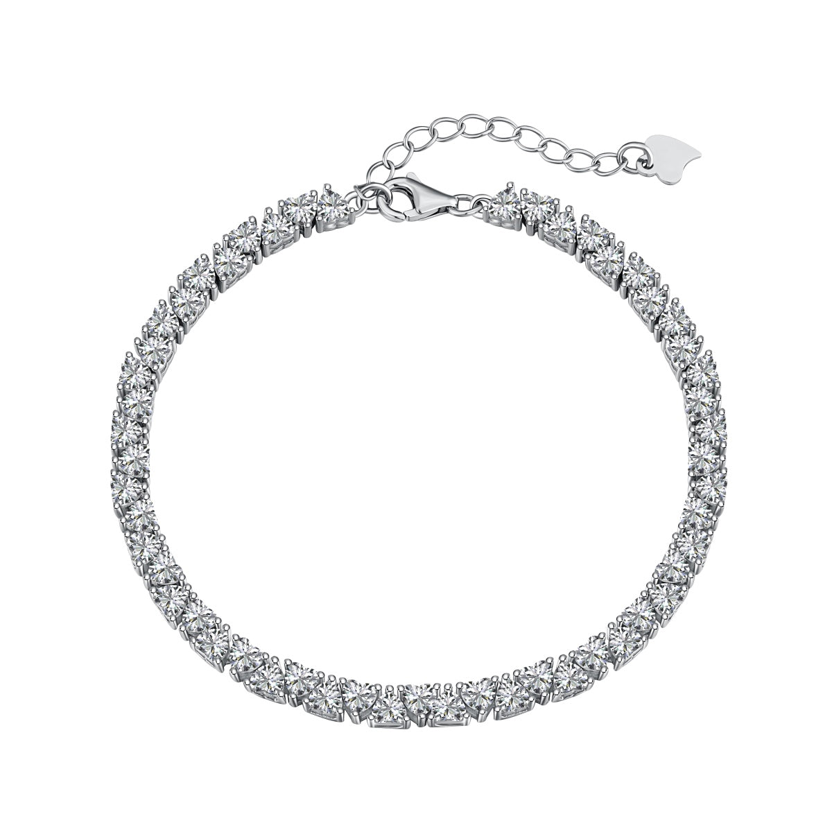 [Love's Uplift]Dazzling Romantic Heart Shape Lover Bracelet