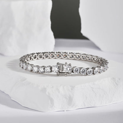 [Love's Uplift]Ornate Sparkling Round Cut Wedding Bracelet