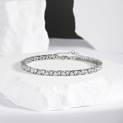 [Love's Uplift]Dazzling Romantic Heart Shape Lover Bracelet