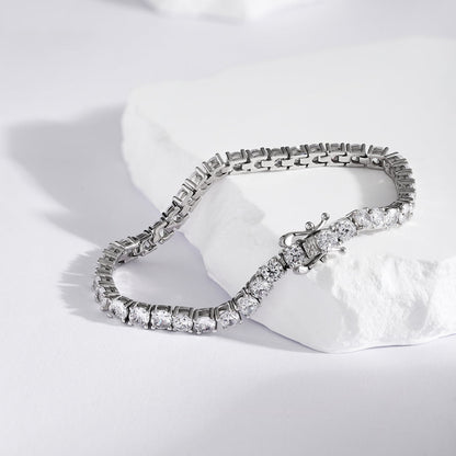 [Love's Uplift]Luxurious Ornate Round Cut Tennis Bracelet