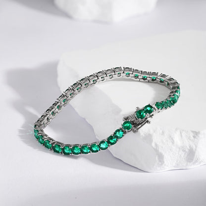 [Love's Uplift]Radiant Colorful Round Cut Party Bracelet
