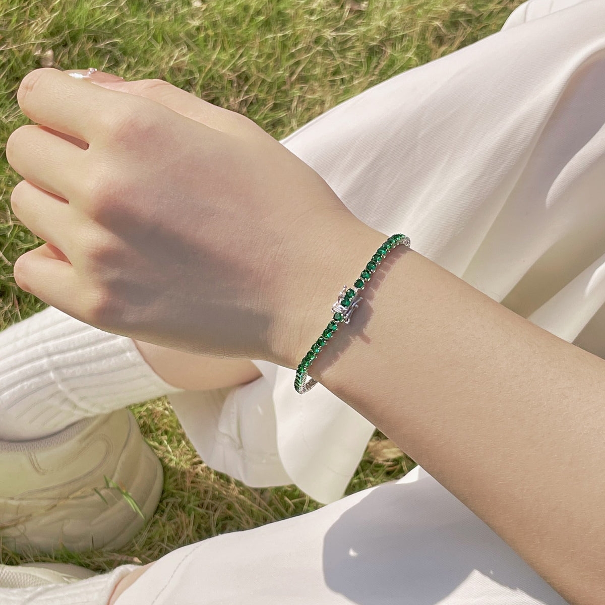 [Love's Uplift]Radiant Colorful Round Cut Party Bracelet