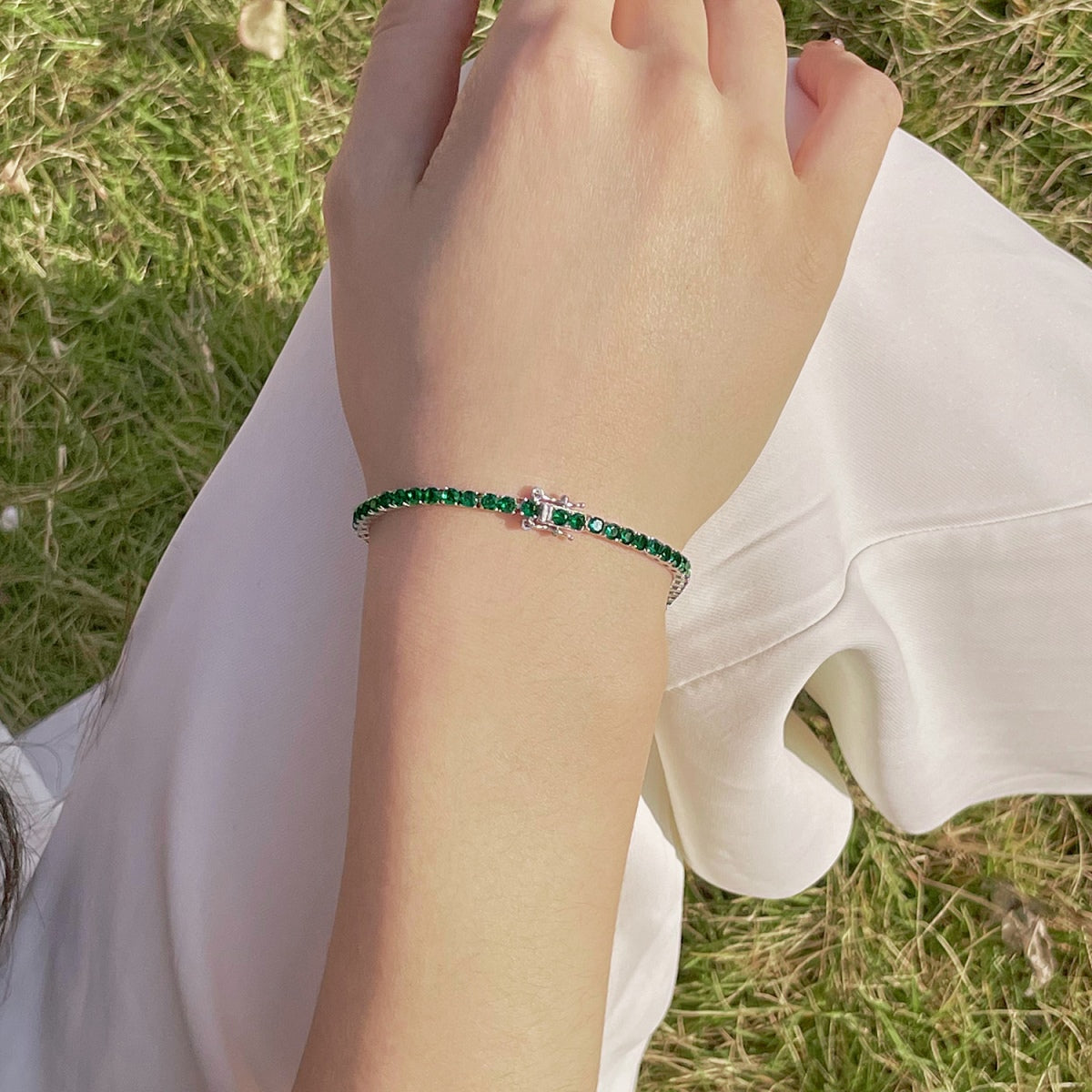 [Love's Uplift]Radiant Colorful Round Cut Party Bracelet