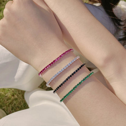 [Love's Uplift]Radiant Colorful Round Cut Party Bracelet