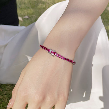 [Love's Uplift]Radiant Colorful Round Cut Party Bracelet