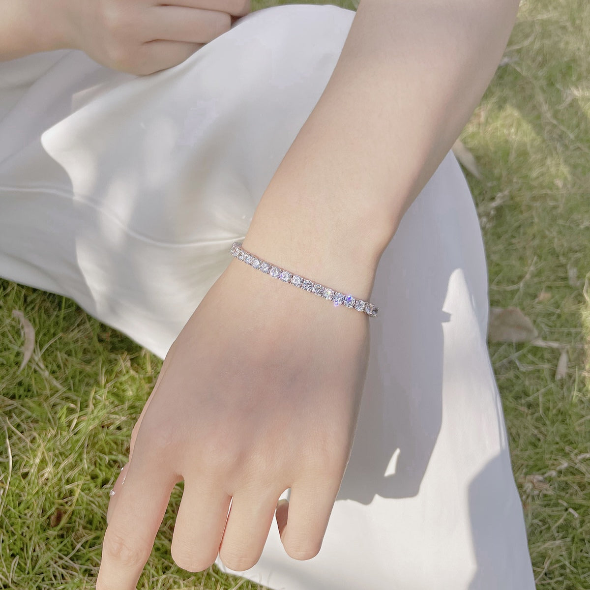 [Love's Uplift]Radiant Colorful Round Cut Party Bracelet