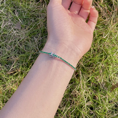 [Love's Uplift]Radiant Colorful Round Cut Party Bracelet