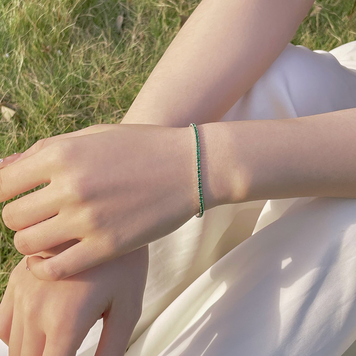 [Love's Uplift]Radiant Colorful Round Cut Party Bracelet
