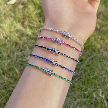 [Love's Uplift]Radiant Colorful Round Cut Party Bracelet