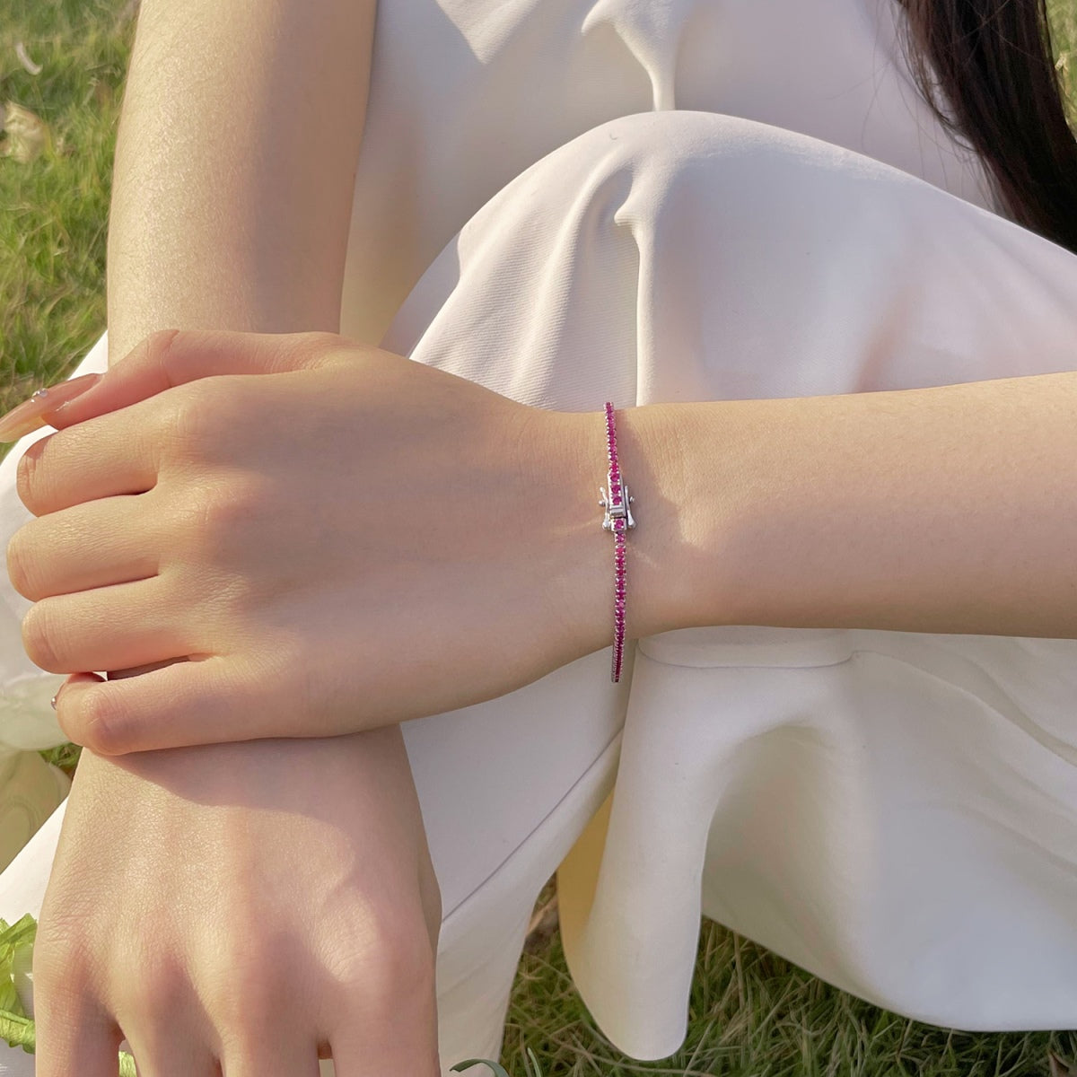 [Love's Uplift]Radiant Colorful Round Cut Party Bracelet