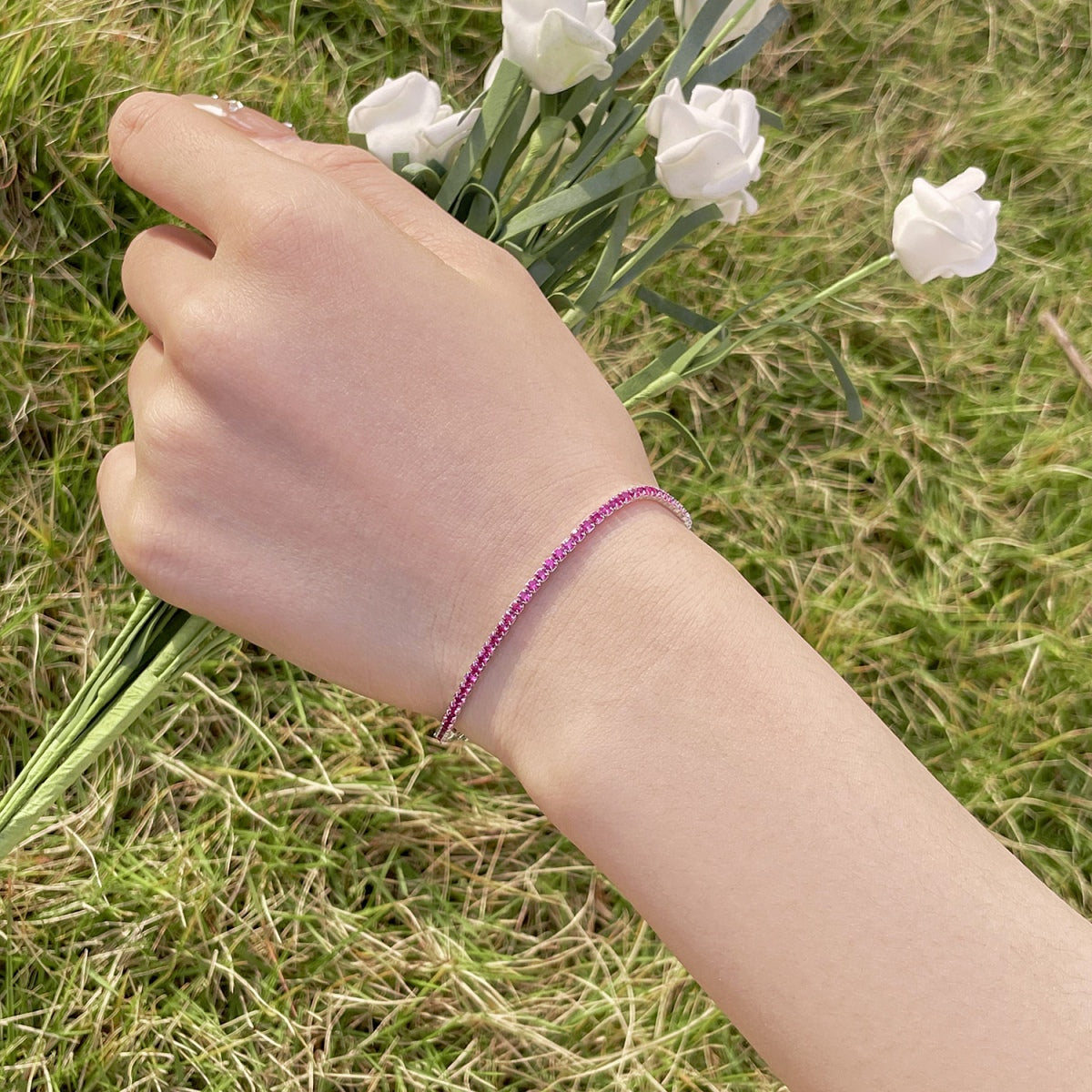 [Love's Uplift]Radiant Colorful Round Cut Party Bracelet