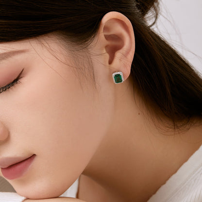 [Love's Uplift]Luxurious Dainty Emerald Cut Banquet Earrings