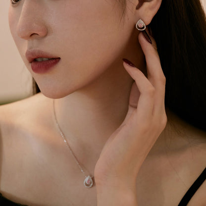 [Love's Uplift]Sparkling Delicate Water Drop Shape Daily Earrings