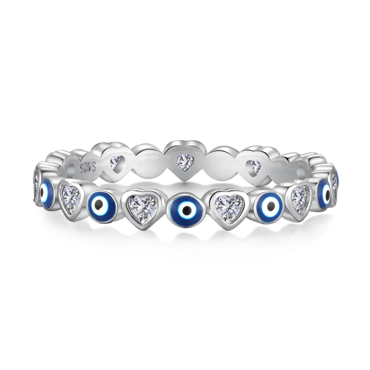 [Love's Uplift]Radiant Colorful Round Shape Daily Ring