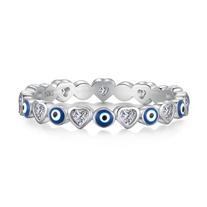 [Love's Uplift]Radiant Colorful Round Shape Daily Ring