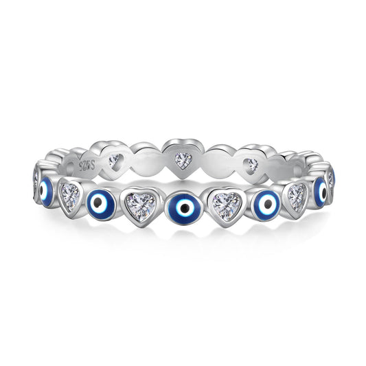 [Love's Uplift]Radiant Colorful Round Shape Daily Ring