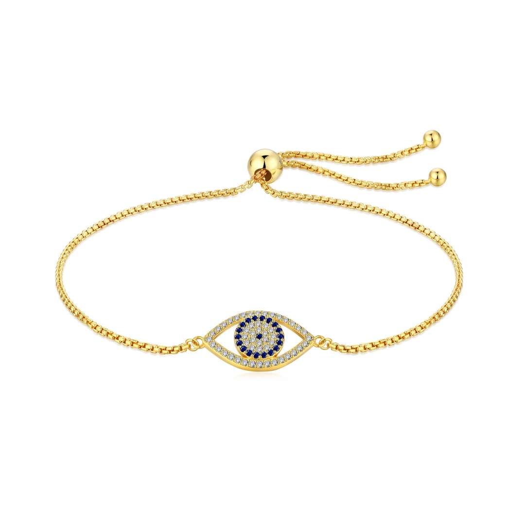 [Love's Uplift]Dazzling Eye Shape Necklace