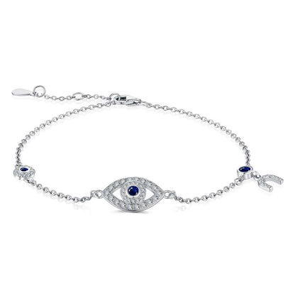 [Love's Uplift]Dainty Eye Shape Necklace