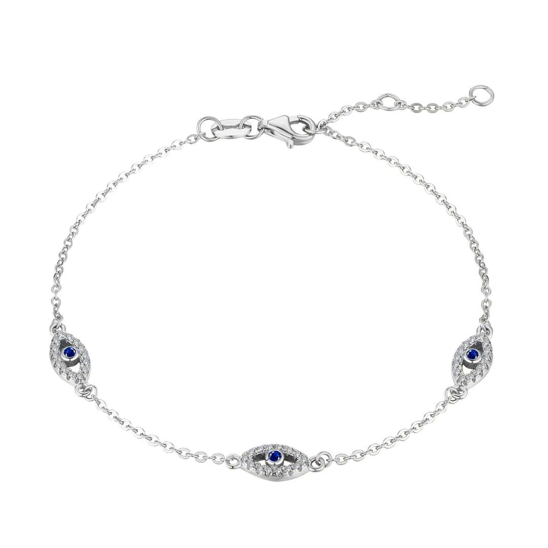 [Love's Uplift]Evil Eye Shape Pendent Necklace