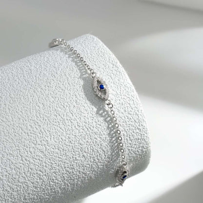 [Love's Uplift]Evil Eye Shape Pendent Necklace