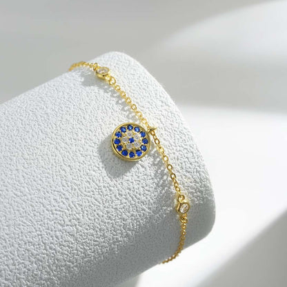 [Love's Uplift]Devil's Eye Round Shape Bracelet