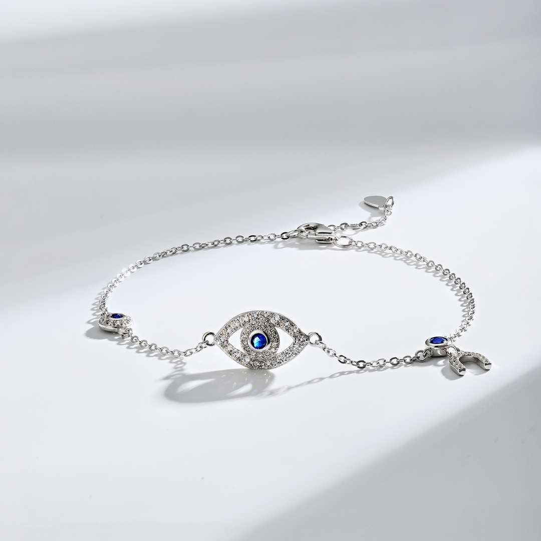 [Love's Uplift]Dainty Eye Shape Necklace