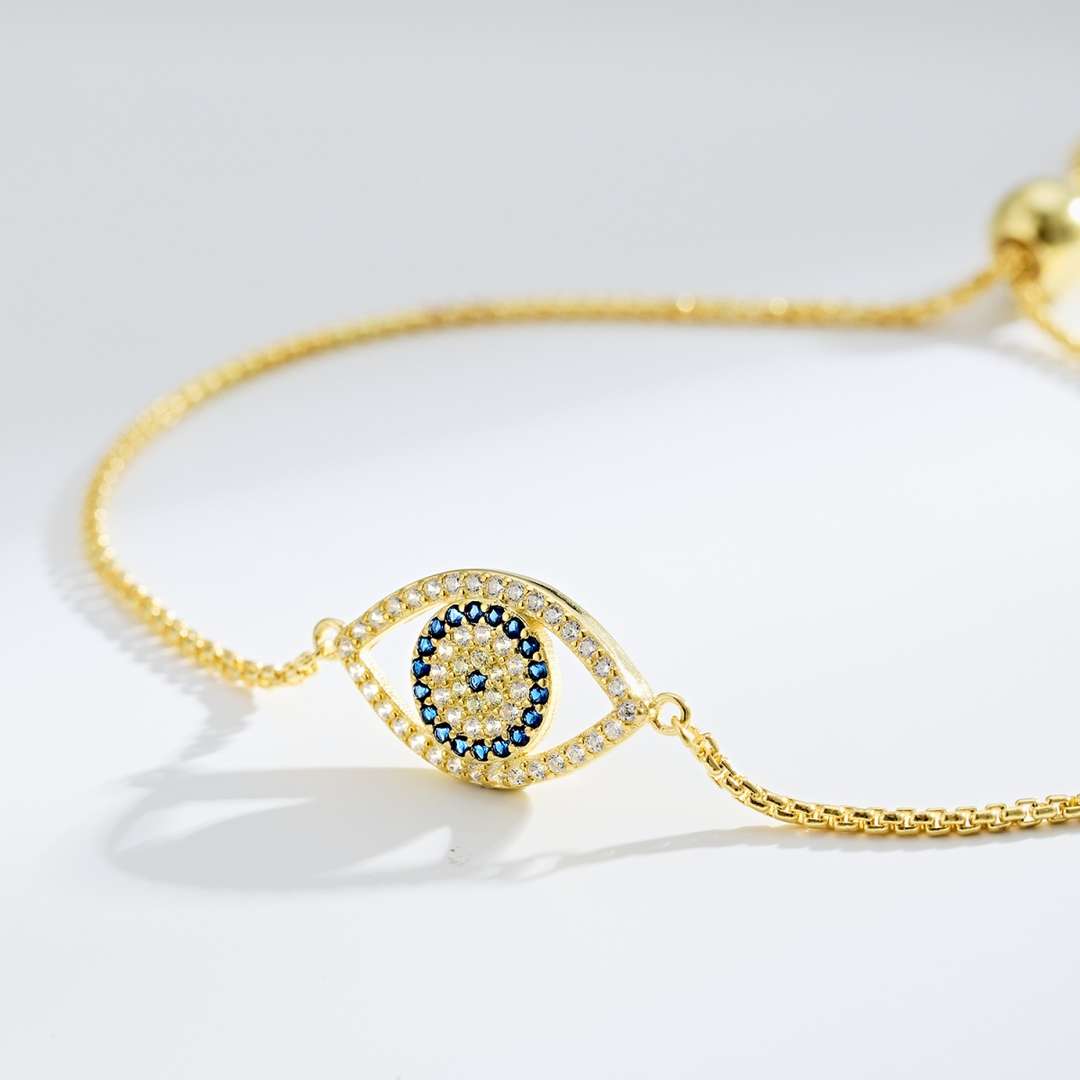 [Love's Uplift]Dazzling Eye Shape Necklace
