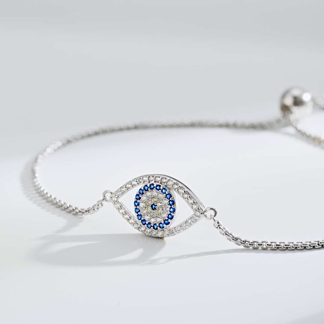 [Love's Uplift]Dazzling Eye Shape Necklace