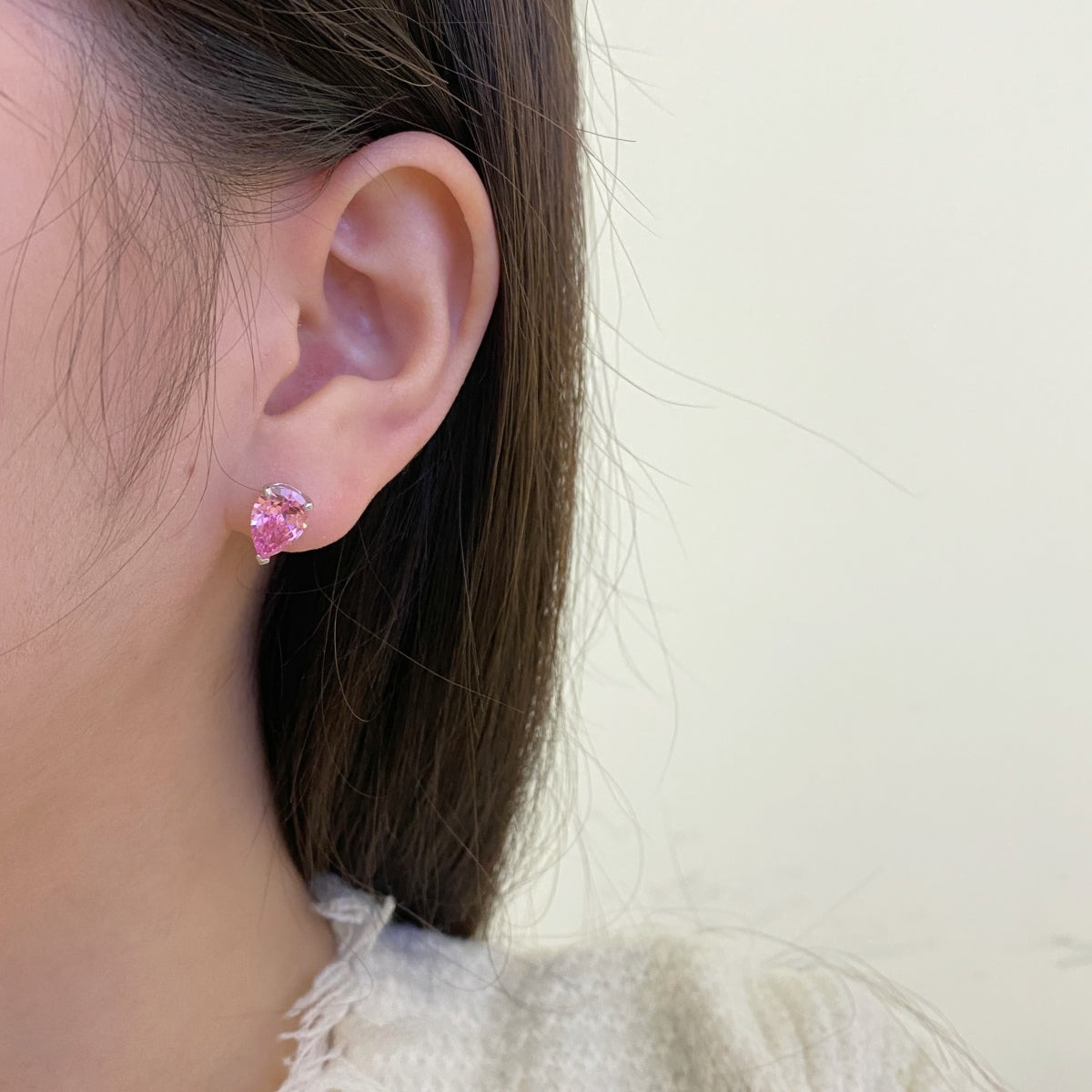[Love's Uplift]Ornate Water Drop Shape Earrings