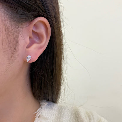 [Love's Uplift]Ornate Water Drop Shape Earrings