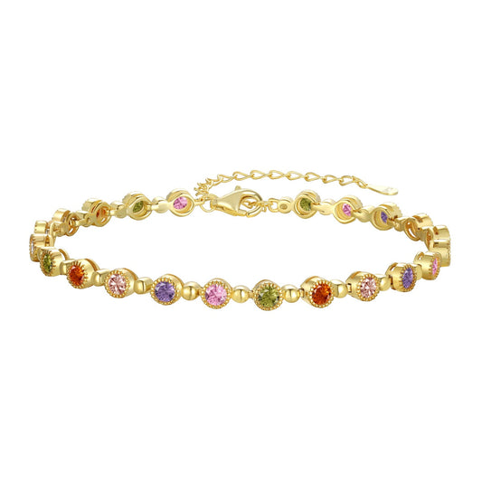[Love's Uplift]Sparkling Exquisite Round Cut Party Bracelet