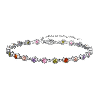 [Love's Uplift]Sparkling Exquisite Round Cut Party Bracelet