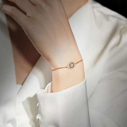 [Love's Uplift]Dazzling Eye Shape Necklace