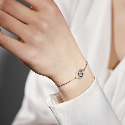 [Love's Uplift]Dazzling Eye Shape Necklace