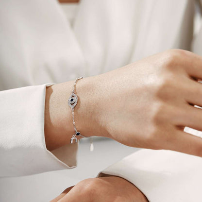 [Love's Uplift]Dainty Eye Shape Necklace