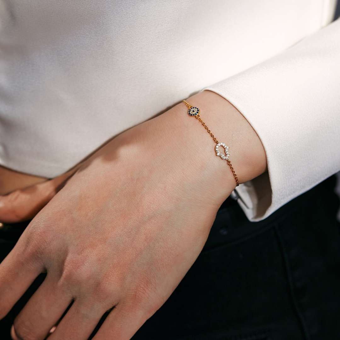 [Love's Uplift]Gost Shape & Round Shape Necklace