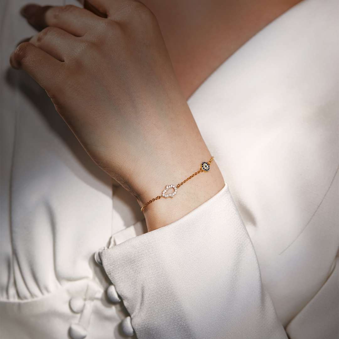 [Love's Uplift]Gost Shape & Round Shape Necklace