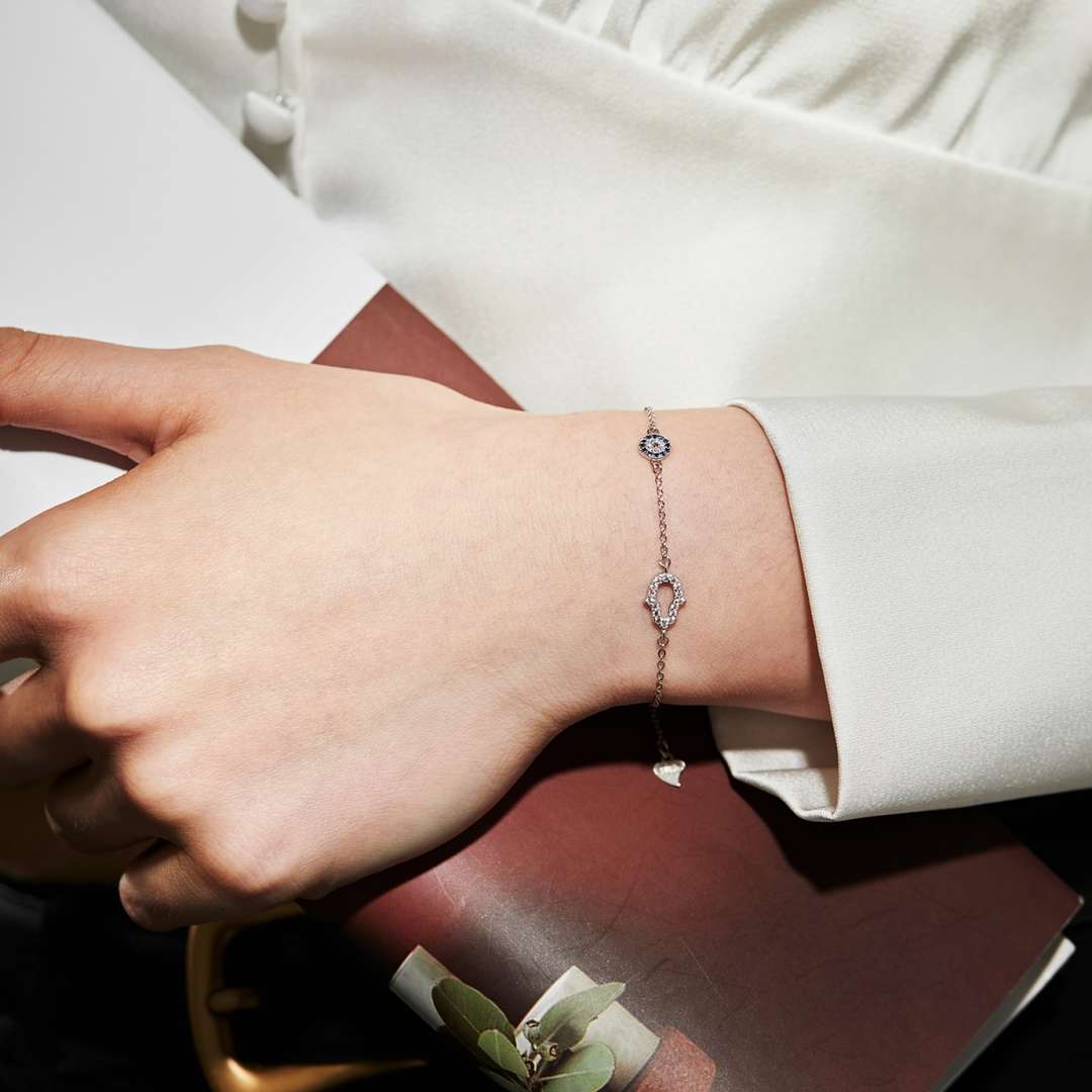 [Love's Uplift]Gost Shape & Round Shape Necklace