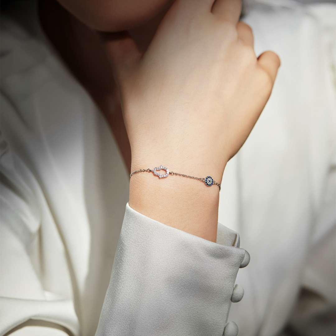 [Love's Uplift]Gost Shape & Round Shape Necklace