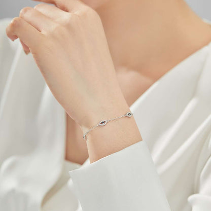[Love's Uplift]Evil Eye Shape Pendent Necklace